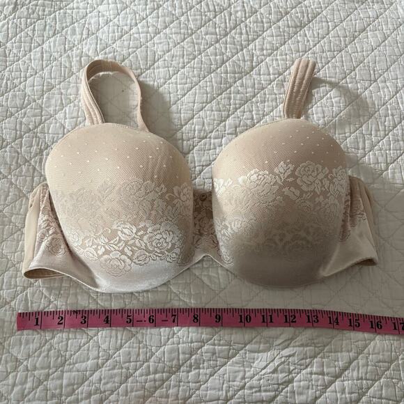 SOMA Balconet Push Up Bra Nude Sz 42DD Full Coverage Stunning Support Initmates - Picture 5 of 6